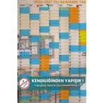 Pi Papers 2026-2027 Akademik Takvim Planlayıcı, Ders Çalışma Planlayıcı, Duvara Yapışan Statik Akıllı Kağıt Silgili Kalem Hediyeli