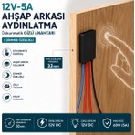 Melko Ahşap Arkası 12V DC Dokunmatik Gizli Anahtar – 5A (60W) | Dimmer Özellikli