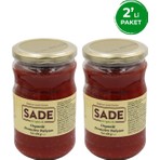Sade Organik Domates Salçası 650 gr 2'li İkili Paket, Türkiye Menşeli Organik Ürün