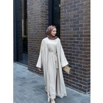 Klasik Krep Ikili Abaya Takım