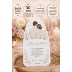 Emtory Home 30 Adet Gelin Damat Özel Kesim Masa Hoşgeldiniz Kartı - Masa Kartı - Teşekkür Kartı