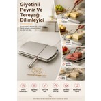 Transformacion Giyotin Peynir Dilimleyici Izgaralı Sabun Kesici Manuel Şarküteri Tereyağı Salam Dilimleme Aparatı Paslanmaz Çelik  304 Inox 723423