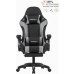 Fashcolle Dynamic Air Kumaş Grey Masajlı Oyuncu Koltuğu