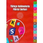 Mavi Boncuk Türkçe Kelimelerin Fihrist Kelime Defteri