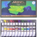 Maries Guvaş Boya Seti 12 ml 12 Renk Set 7312B