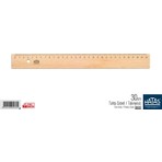 Hatas 30 cm Tahta Cetvel / Takviyesiz
