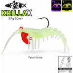 Silikon Karides Yem Fishack Krillax - Uv Boyalı - 5,9g 50MM - Renk Pearl White