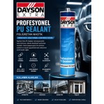 Dayson Beyaz PU Mastik 280 ml Dayanıklı Elastik Yapışkan Özelliği ile Yırtılmaya Karşı Koruma
