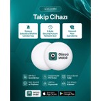 Gözcü Mobil Mini GPS Takip Cihazı Airtag Anlık Geçmişe Dönük Konum 5-10 Dakika Aralıklı Sinyal Alır