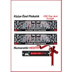 Plakamatik Kişiye Özel Isimli Plakalık 2 Adet Her Araç Için Uyumlu Plakalık