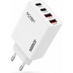 SChitec Süper 100W 4 Çıkışlu 2 Type-C + 2 UsbA QC 3.0 Süper Hızlı Şarj Adaptörü Başlığı