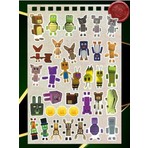 Super Bear Adventure Çocuk Sticker Seti 35 Adet | Renkli & Eğlenceli | Suya Dayanıklı