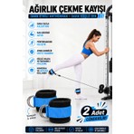 Spor Byfit Ayak Bilek Kayışı D-Ring Fitness Ağırlık Çekiş Aparatı