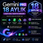 Gemini Pro 18 Aylık ( Kişiye Özel/ Davetiye Değildir) Drive 5 TB Alan