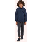 Panço Erkek Çocuk Beli Lastikli Lacivert Örme Pantolon