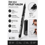Artlantis Pilot Kalem Iğne Uçlu 1 Adet Stilo Pilot Kalem 0.5mm Ince Uçlu Pilot Kalem Likit Mürekkepli Pilot Kalem