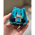 Vrd Chloe Hatsune Miku 3D Baskı Blok Tasarım Oturan Figür Masaüstü Biblo - Anime Koleksiyon