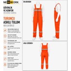 Newwork 16/12 Yazlık Askılı Iş Tulumu