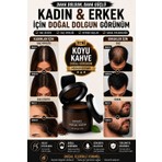 Dermaes Beauty Saç Kapatıcı  KOYU KAHVE Pudra Yeni Nesil  Saç Dolgunlaştırıcı Pudra / Seyrek Sakal  ve Saçlar Için Fiberi  Suda Çıkmaz