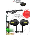 Lexis Flank 104 Ultra Optik Görüntü Geniş Bombeli Açı 2li-Bisiklet-Elektrikli Scooter-E Bike-Gidon Yan Aynası-Dikiz Aynası Bisiklet Aksesuarı Bisiklet Ayna
