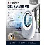 Heifer Uzaktan Kumandalı Işıklı Kanatsız Fan - 50 Watt