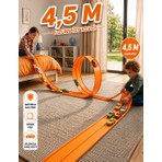 HYD Go Track Oyuncak Esnek Yarış Pisti Kıvrılabilen Aksiyon Pisti 4.5 mt Flex Track