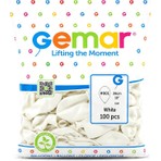 Gemar Gm-90-01 Balon 26CM 10'' 100 Adet Beyaz Iç Mekan