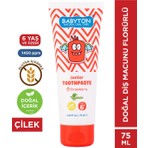 Babyton Doğal Çilek Diş Macunu 6 Yaş ve Üzeri Florürlü 75 ml