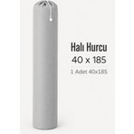 Beylini 40X185 Halı Hurcu 4m2 Sığar Lastikli Nefes Alabilir Kokmaz Tela Lastikli Halı Kılıfı Poşeti Ambalajı Taşınma Çantası Yorgan Çamaşır Yastık Saklama Torbası Gri Renk