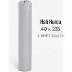 Beylini 40X225 Halı Hurcu 6m2 Sığar Lastikli Nefes Alabilir Kokmaz Tela Lastikli Halı Kılıfı Poşeti Ambalajı Taşınma Çantası Yorgan Çamaşır Yastık Saklama Torbası Gri Renk
