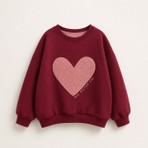 Ozzy Kids Kız Çocuk Önü ve Arkası Nakışlı Sweatshirt