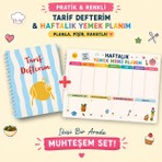 Bebek ve Uyku Yayınları Tarif Defteri ve Magnet Haftalık Yemek Planı