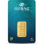 Topaloğlu 20 Gram 24 Ayar 995 Külçe Altın – Sertifikalı