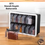 Ttt 12'li Standlı Kaşıklı Baharatlık Seti