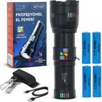 Watton Lazer Etkili Profesyonel El Feneri 30.000 Lümen WT-631