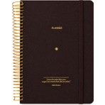 Victoria's Journals A5 Spiralli Keten Süresiz Planlayıcı Ajanda,lastikli .cepli Kahverengi