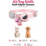 Conocer Airtag Uyumlu Kedi Köpek Tasması Ayarlanabilir Etnik Bohem Desenli Boyun Tasması Zilli ve Püsküllü
