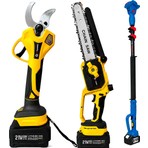 Prohummer PHM008-26M 2.6 Metre Alüminyum Teleskopik Uzatma Kolu 50MM Bağ Makası ve 20CM Budama Testere