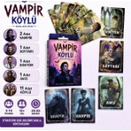 LUXMON Vampir Köylü Blöf Kart Oyunu Kağıt Materyal ile Alacalı Tema 7-22 Kişilik Eğlence