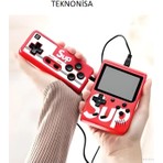 Teknonisa 400 Nostalji Oyunlu Mini Atari Karışık Renk Çift Kol Kırmızı