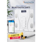 Nazalya Dijital Baskül Yağ Su Kas Vücut Kitle Endeksi Kilo Ölçer Tartı