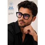 Modalucci Blue Block Mavi Işık Korumalı Bilgisayar Gözlüğü | UV400 Korumalı | Hafif Unisex Şeffaf Cam | Dijital Ekran Koruması