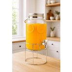 Bambum Crystal - Metal Standlı Cam Sebil 3.5l