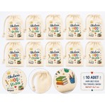 10’lu Okuluma Hoş Geldin Kesesi – Öğrencilere Okulun Ilk Günü Hediyesi – 10 × 15 cm