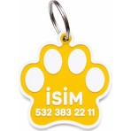 TATLI Kişiye Özel Kedi Köpek Pati Künye Isimlik