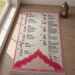 Belirtilmemiş iyico iyico Namaz Kılmayı Öğreten Seccade ( Pembe )