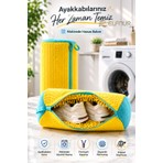 R 1 Adet Orjinal Ithal Ürün Ayakkabı Yıkama Çantası Torba File Özel Makarna Kumaş Makinede Deforme Önleyici Boya Vermez