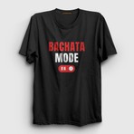 Presmono Unisex Siyah Bachata Mode On Dance Dans T-Shirt