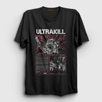 Presmono Unisex Siyah Poster V1 Ultrakill T-Shirt