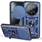 Apsuwa Honor Magic 8 Pro Kılıf Sürgülü Vega Pars Yüzüklü Standlı Darbe Korumalı Lacivert